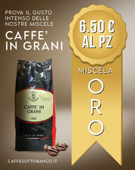 Caffè in grani 1kg. | Miscela Oro